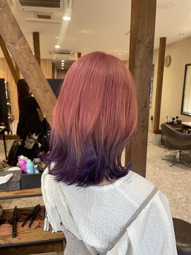 アヴァンス ジェイアール和歌山店(AVANCE.) ピンク×バイオレット×グラデーション