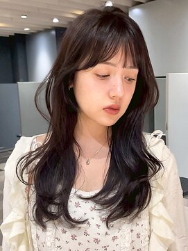 クィーンズガーデンバイケーツーギンザ(QUEEN’S GARDEN by K two GINZA) 顔まわりカット/レイヤーカット/透明感/ダークブラウン