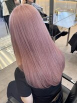 サンクマーケット 渋谷(cinq MARKET)&nbsp;渋谷ピンクベージュカラーペールピンクカラー顔周りレイヤー30代