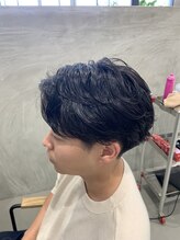 フレーム スクエア 爽やかフェザーパーマ！