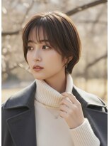 ヘアーメイクパウダー 天王寺寺田町店(Hair make powder)&nbsp;ショート×ひし形ショートボブ×前髪あり20代30代40代50代 60代