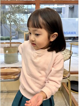 ノイ(noii) キッズカット/オン眉ボブ/結べるボブ