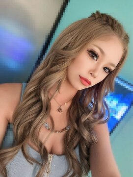 ミルクティーグレージュ×シールエクステ