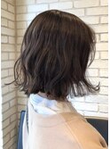 切りっぱなしボブ×イルミナグレージュ