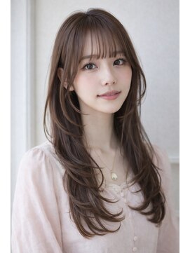 ビーワールド(B WORLD) 淡色レイヤー×ナチュラルロング藤枝静岡20代30代40代