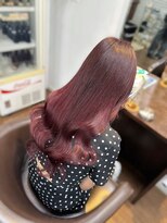 ルアナ 名古屋店(Luana) エクステと髪質改善カラーでつくるピンクカラー