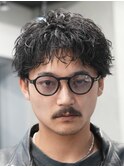 札幌大通メンズパーマスパイキーショートアクティブショート強め