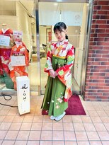 媛(en)&nbsp;袴、ヘアー