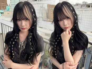 エル オオサカ 心斎橋店(L. OSAKA)の写真/周りと差がつくデザインカラーが得意!カラー×エクステで理想のスタイルへ。エフェクトブリーチで透明感UP