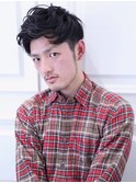 クセ毛風パ-マ♪オフィスOK!メンズカット/30代/ツーブロック