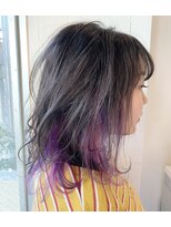 クリコ ヘアーデザイン(CLICQUOT hair design)&nbsp;グレー＋インナーラベンダー