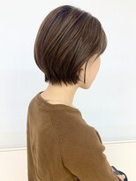 クオリス 上板橋店(QUALIS) ショートボブ/耳掛けショート/アッシュベージュ/20代/グラボブ