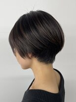 ビルド(build)&nbsp;【小顔】前髪なしショート×アッシュブラック/新越谷 南越谷