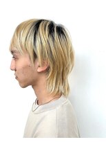 ステア ケース(stair case)&nbsp;メンズカット マッシュ ウルフレイヤー ハイトーンカラー