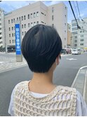20代30代40代小顔ハンサムショートアッシュブルーブラック