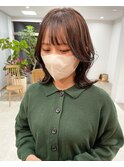 人気なレングスの毛流れデザイン