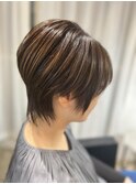 シンプルショート30代40代50代大人可愛いこなれハイトーン代官山