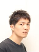 メンズビジネスショート爽やかカジュアル髪質改善理容室好印象