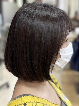 ヘアークリアー 春日部 大人可愛い重めが可愛い伸ばしかけボブスタイル/30代40代50代