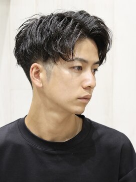 ヨシザワインク プレミアム 横浜 桜木町店(YOSHIZAWA Inc. PREMIUM) ナチュラルツイストスパイラルパーマアップバング大人理容室