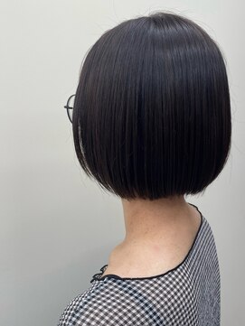 バッカ 横浜桜木町店(BACCA) ミニボブ、ラベンダーアッシュ