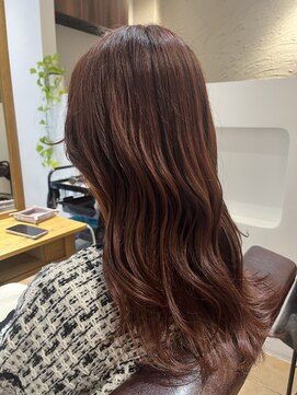 アマレット(Amaretto) 【バーガンディ×ゆる巻きロング】