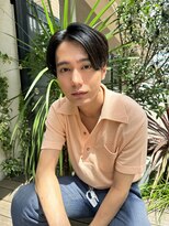 バランス 天王寺店(Balance)&nbsp;センターパートメンズツーブロック暗髪