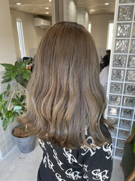 ボアップ 新居浜店(boappu) #オリーブベージュ#ブリーチカラー#ダブルカラー