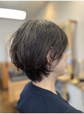 ショートパーマ/ふんわりシュートボブ