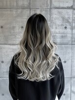 ネハス ナガオカ(nehus.nagaoka)&nbsp;バレイヤージュ/ブリーチ/こなれミディ/アンブレラカラー