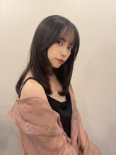 ワイエスパーク 代官山店(Y.S.PARK) 顔回りレイヤーカット/グレージュカラー