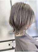 ハイライトがお洒落なネオウルフ　ウルフカット