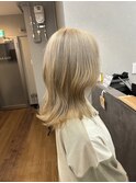 ブリーチ二回☆ブロンドヘアー