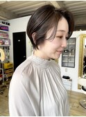 NUDE20代30代ハンサムショート前髪なしショート大人ショートボブ