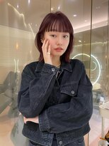 マイル 渋谷(mile)&nbsp;カシスカラー×ぷつっとロブ