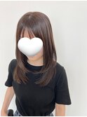 ナチュラルレイヤー×アッシュブラウン