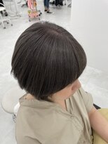 アイニ 河内小阪店(aini)&nbsp;白髪ぼかしカラー白髪ぼかしハイライト大人ショート30、40、50代