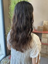 フェンヘアーアイス 中目黒(Fen.hair ici)&nbsp;ロングパーマゆるふわニュアンスパーマ顔周りカット