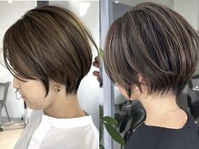 根元の白髪が伸びても気にならない、持続性のあるデザイン◎*