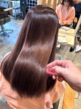 サボ 草薙店(SABO) レッドブラウン×髪質改善