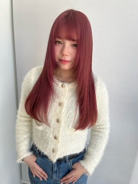 ガリカ 博多駅前(Gallica) ぱっつん前髪にロングレイヤー＆暖色系カラー