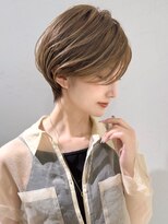 アンド ストーリーズ(&STORIES) 前髪なし小顔ひし形丸み耳掛け大人ショート20代30代40代50代*