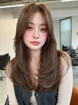 フォルテ プリモ 焼津 藤枝(FORTE PRIMO) マロンベージュ/ダブルカラー/レイヤーカット/顔周り/韓国/焼津