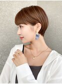 ハンサムショート/丸みショートボブ/20代30代40代50代/顔周り