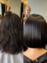 サラジュ 仁川店(SARAJU) 【髪質改善特化】広がり改善ストレート×大人艶ボブ
