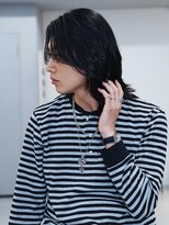 アンサー 原宿(ANSWER)&nbsp;メンズミディアム縮毛矯正髪質改善地毛風ストレートメンズボブ