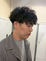 ロットオム 茅ヶ崎(Lot HOMME)&nbsp;リバースセンターパート/ニュアンスウルフ/ダウンバング/茅ヶ崎