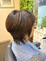 ピヴァーン(Pivoine) 【白髪ぼかし】大人ショート×ココアブラウン