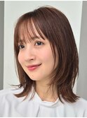 表参道レイヤーボブ髪質改善ニュアンスカラーアッシュグレー30代