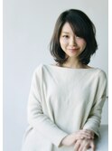 大人可愛いオフィスタイル☆ひし形シルエット 毛先パーマ